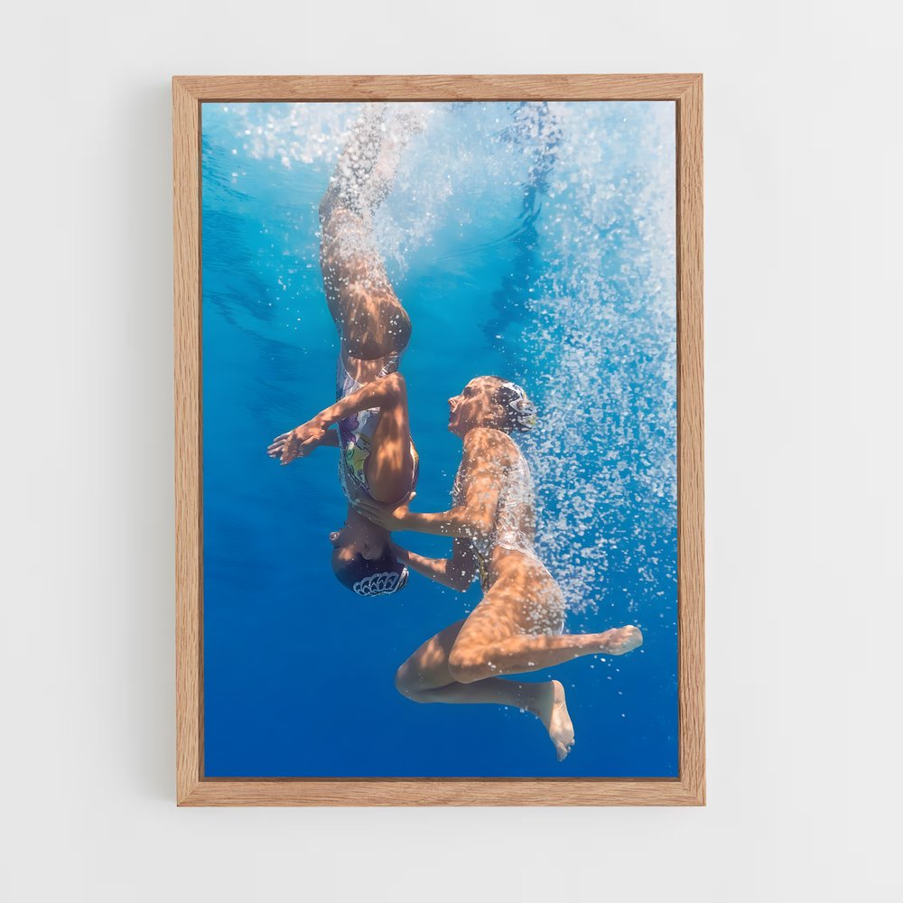 Poster Océan de Grâce – affiche Natation synchronisée (vue 4)